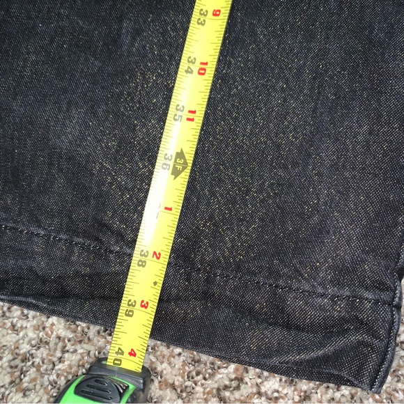 Classic Black Women's Jeans, Sparkly Gold Hue Throughout, 28” Waist - Picture 6 of 8